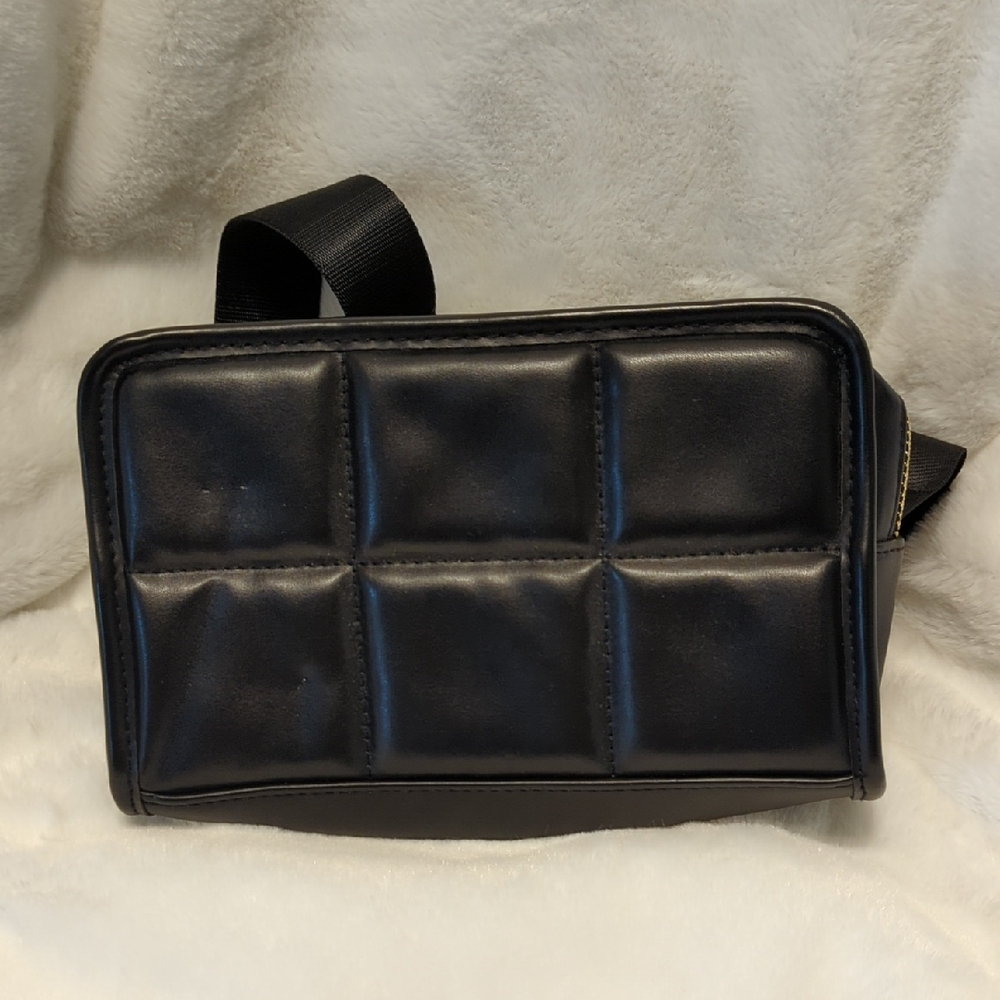 Amanda Uprichard Black Mini Bag with Quilted Design
